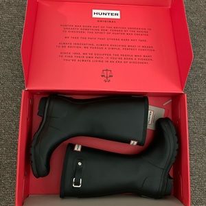 Hunter Rain Boots Size 3 Kids Black